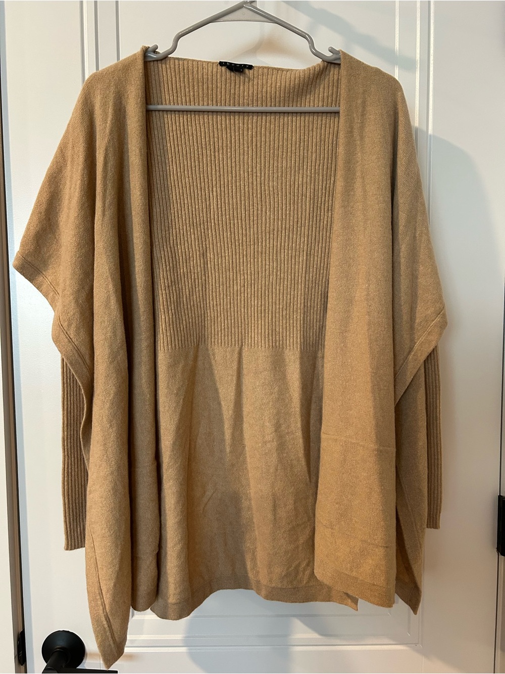 Theory caped long cardigan